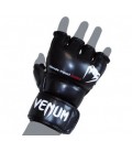 Venum "Impact" MMA Gloves - Skintex Leather - Black Size M