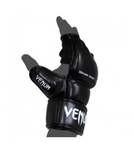 Venum "Impact" MMA Gloves - Skintex Leather - Black Size M