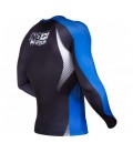 Venum No Gi Rash Guard IBJJF Approved - Long Sleeves - Black/Blue Size M