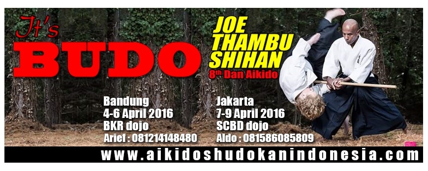 It's Budo Workshop by Joe Thambu Shihan (8th DAN Aikido)